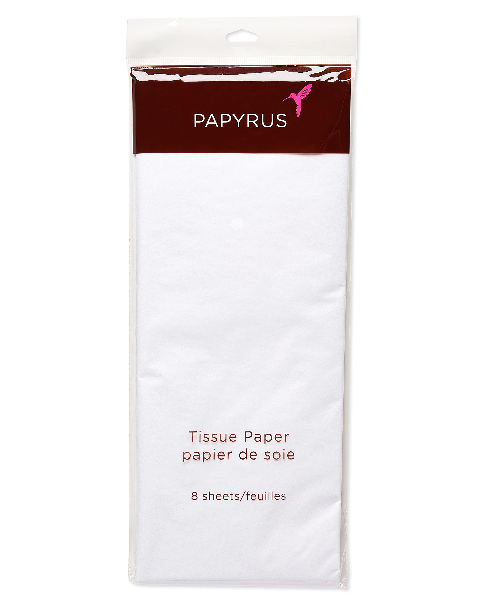 Papyrus 8 Sheet White Tissue Paper for Gifts, Decorations, Crafts, DIY and More