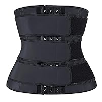 Waist Trainer for Women Waist Cincher Corset Hourglass Body Shaper Girdle With 3 Rows Hooks and Velcro (S-6XL)