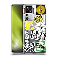 Officially Licensed Public Enemy Collage Graphics Soft Gel Case Compatible with Xiaomi 12T 5G / 12T Pro 5G / Redmi K50 Ultra 5G