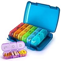 Weekly Pill Organizer 3 Times a Day,Weekly Pill Case, Weekly Pill Box with Outer Case, Weekly Pill Dispenser.