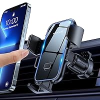 Miracase Car Vent Phone Mount, Universal Cell Phone Car Mount [Upgraded Vent Clip Never Fall Off] Hands Free Air Vent Phone Holders for Your Car Compatible with iPhone All Smartphones