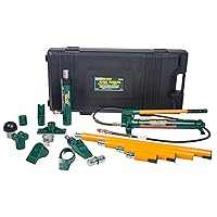 Hydraulic Collision Repair Kit - 10 Ton Auto Body Repair Portable Ram for Car Auto Shop Garage with Blow Mold Carrying Storage Case, Green (OP100PS)