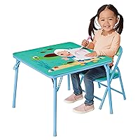 CoComelon Table & Chair Set for Toddlers 24-48M, Includes 1 Table & 1 Chair - Sturdy Metal Construction, Table: 20