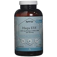 Vitacost Synergy Mega EFA® Mini Gels - 1200 mg per Serving Omega 3 EPA & DHA Natural Strawberry - 240 Softgels