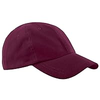Junior Low Profile Baseball Cap/Schoolwear/Headwear (One Size) (Burgundy)