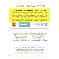 Endometriosis Assistance Cards 3 pcs Endometriosis Flare