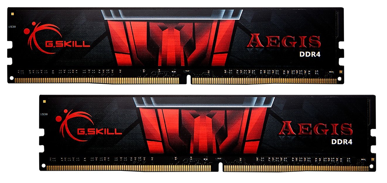 G.Skill 16GB DDR4 Aegis 2400MHz PC4-19200 CL17 Dual Channel Memory Kit (2x8GB)