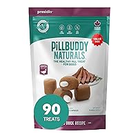 Pill Buddy Naturals - Duck Recipe Pill Hiding Treats for Dogs - Make A Perfect Pill Concealing Pocket Or Pouch for Any Size Medication - 90 Servings