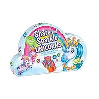 Peaceable Kingdom Share and Sparkle Unicorns Cooperative Strategy Game for Families and Kids Ages 4 & Up