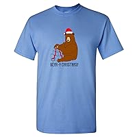 UGP Campus Apparel Beary Christmas - Funny Xmas Holiday Bear Puns T Shirt