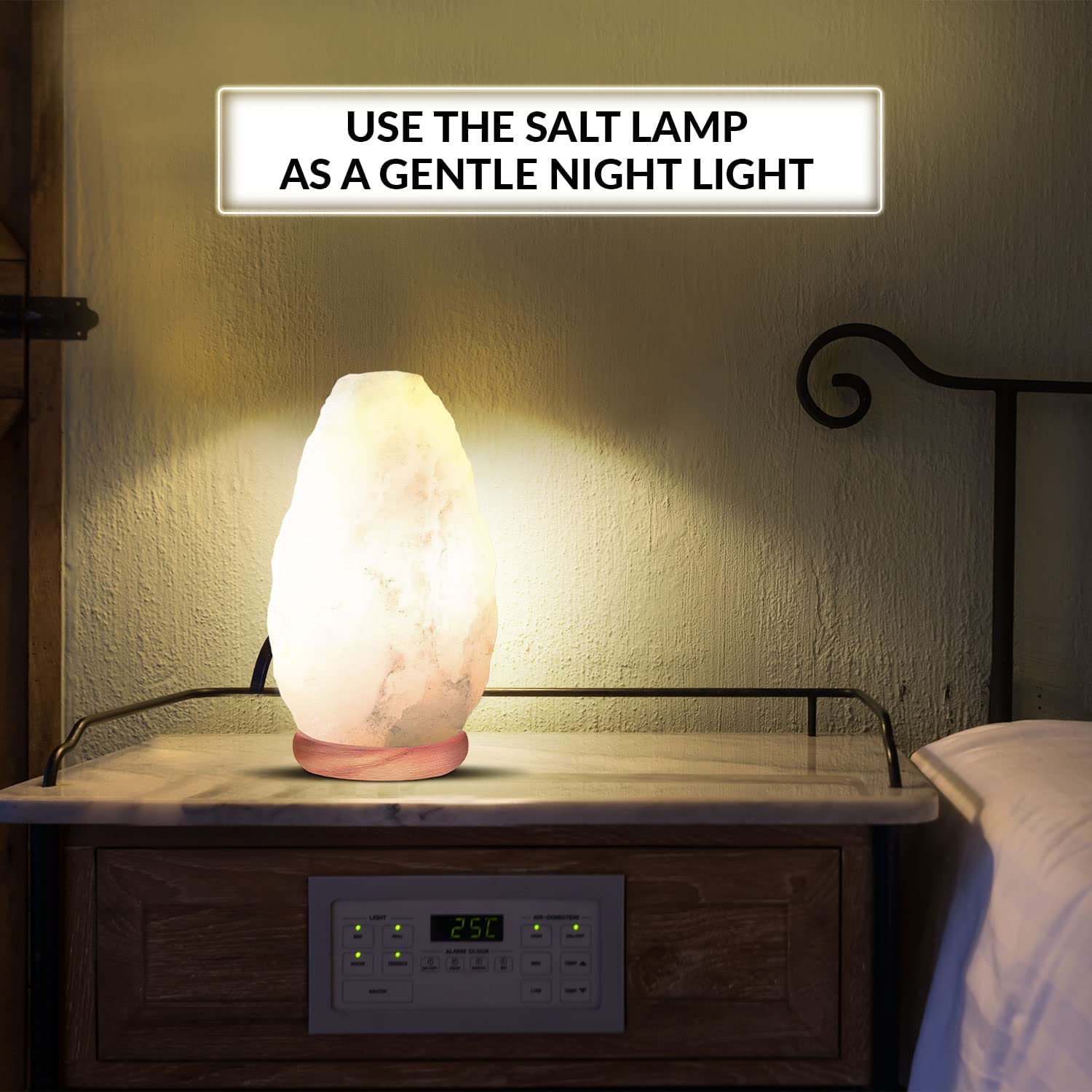 Himalayan Glow White Salt Lamp-6 Lbs