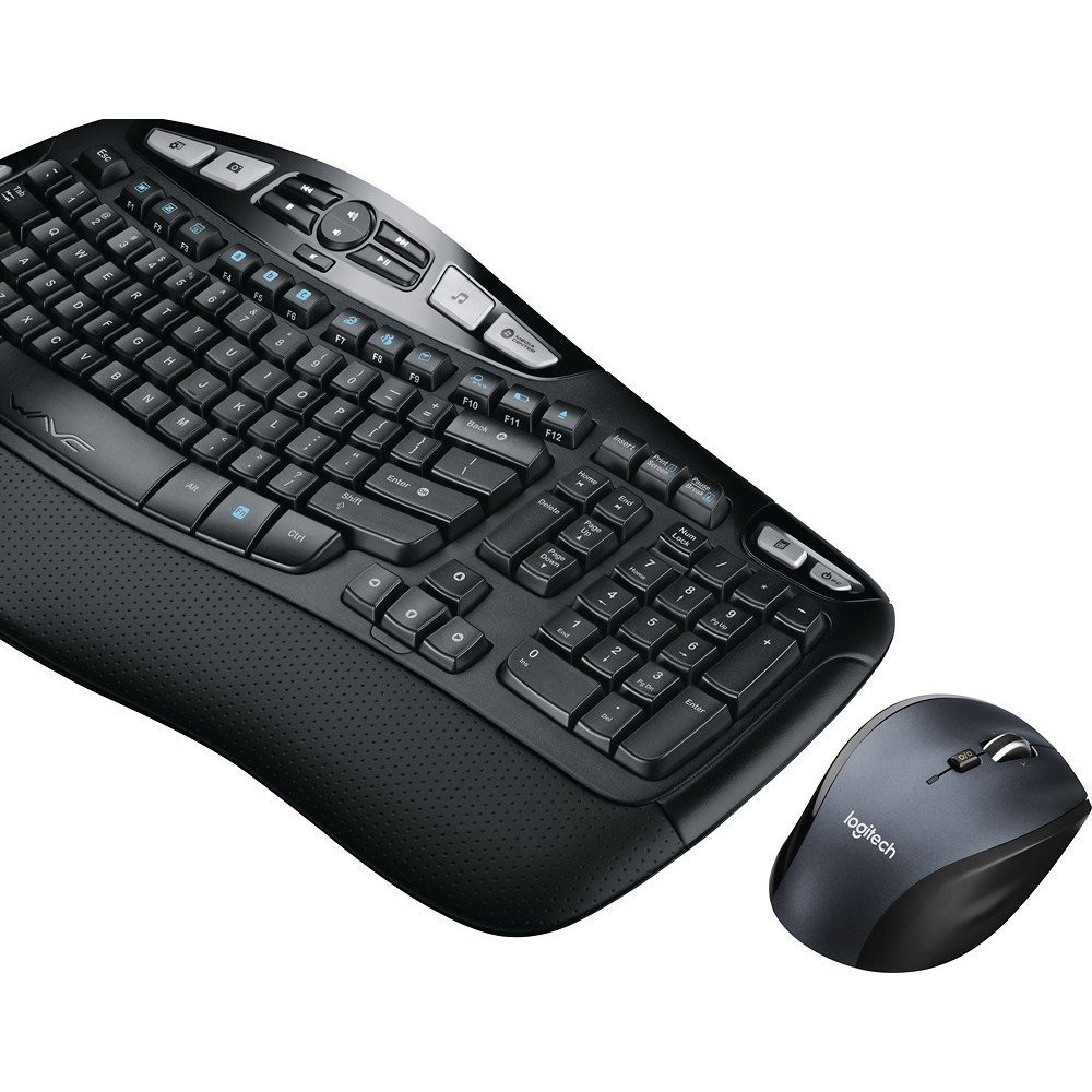 Logitech Cordless Desktop Wave Pro Keyboard and Laser Mouse (Black)