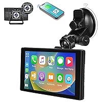 Wireless Apple Carplay & Android Auto with 4K Dash Cam, 5