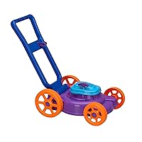 American Plastic Toys Kids’ Nesting Lawn Mower with Pull Starter, Power Shifter, Awesome Motor Noise, Large Rear Wheels, Fun Yard Role Play Experience, for Ages 18+ Months