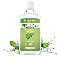XyloBurst Fresh Breath Oral Rinse Mouth Wash with Natural Xylitol - Alcohol-Free, Fluoride Free, SLS Free Cool Mint (16oz Single Pack)