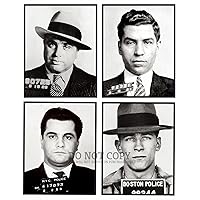Mobsters Mug Shots 8 X 10 - Magnificent Mugshot Portrait Collage - Ultimate Wise Guys Collection - Gangsters - The Mob - Mafia - Stunning Photo Poster Art Print