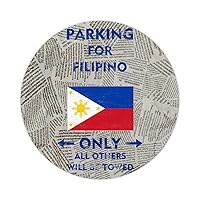 50 Pieces Parking for Filipino Only Laptop Stickers Filipino Flag Sticker Decal Waterproof Sticker Labels Stickers for Water Bottles Skateboard Phone Laptop Car 3inch