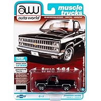 Auto World 2 New '80 Chevy Custom Deluxe 10 Step Side 1:64 Scale Diecast Car 