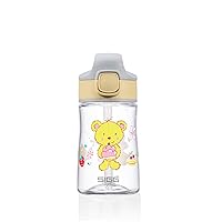SIGG - Kids Miracle Water Bottle - Furry Friends - Lightweight Tritan with Leak-Proof Lid - One Hand Children's Drink Bottle - 12 Oz