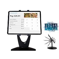 Large Tablet POS Stand, Rotating Commercial Tablet Stand, Swivel Base for Retail Kiosk Register Office Showcase Cashier and Business