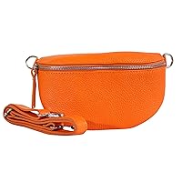 Bum Bag Women's Stylish Crossbody Bag Women's Nappa Leather Genuine Leather Bum Bag Very Beautiful Belt Bag Cross Bag Crossbody Bag Women's Leather Bag Made in Italy