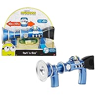 Mattel Minions Fart 'N Fire Toy Blaster Role-Play Accessory with 20+ Sounds & Water Mist, Trigger or Custom Modes of Play