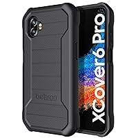 BELTRON Galaxy XCover6 Pro 5G Heavy Duty Case, Industrial Strength Armor Case with Reinforced Technology for Samsung Galaxy XCover 6 Pro 2022 SM-G736 (AT&T FirstNet Verizon) - Black