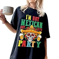 DuminApparel Im Not Mexican But Lets Party Cinco De Mayo Funny Fiesta T-Shirt Multi