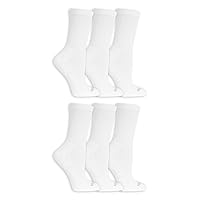 Fruit of the Loom Women's Everyday Soft Cushioned - 10 Pair Packs Sock, White, 4 US
