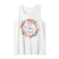 103 Years Loved Men Women 103 Years Old Florals 103rd Bday Tank Top