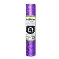 TECKWRAP Shimmer Vinyl Glitter Adhesive Craft Vinyl,1ftx5ft,Violet Purple