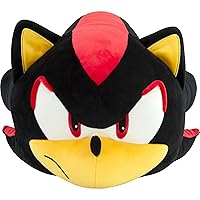Club Mocchi-Mocchi- Sonic the Hedgehog Plush - Shadow the Hedgehog Plushie - Squishy Collectible Sonic Toys - Sonic Stuffed Animals and Gifts - Cute Plushies and Sonic Room Decor - 15 inch