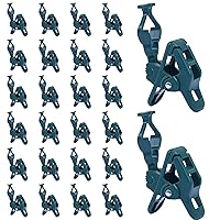 C7 C9 Christmas Lights Spring Clips, 100 Count Holiday Lights Quick Spring Clips, Shatterproof Shingle and Gutter Clips for E12, E17Socket, Rope Lights Roofline Fence Railing Mantel Christmas Trees
