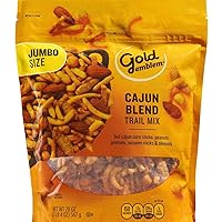 Generic Tex Mex Cajun Blend Snack Trail Mix, 20 oz Resealable Zip Bag (SimplyComplete Bundle) Gold Emblem: Peanuts, Hot Corn Sticks, Pretzels, Sesame Sticks Almonds