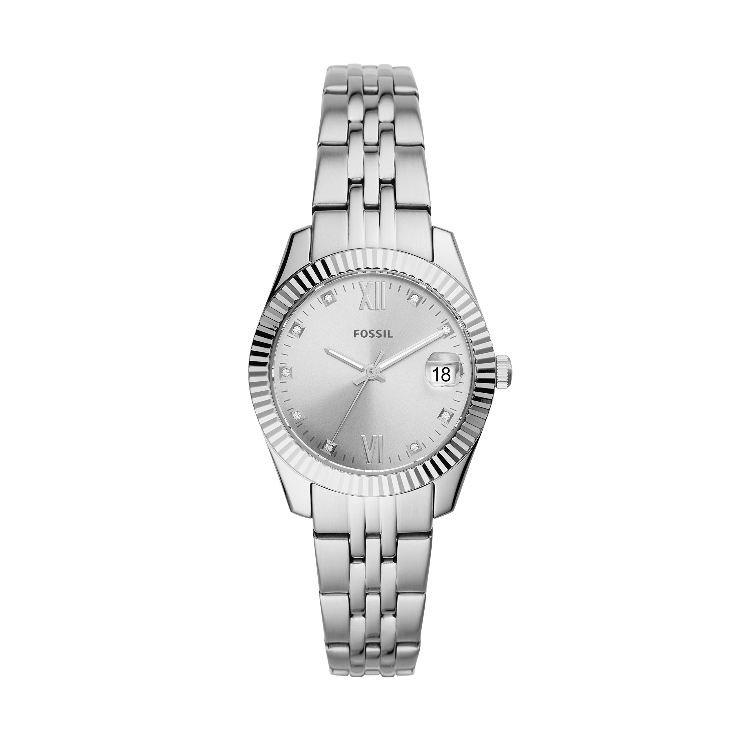 Fossil Scarlette Women's Sports Watch with Stainless Steel Bracelet or Genuine Leather Band