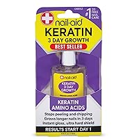 Keratin 3 Day Growth Nail Treatment & Strengthener, Clear, 0.55 Fl Oz