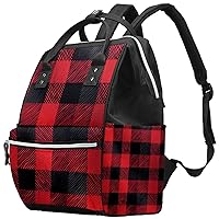 Travel Backpack for Women,Backpack for Men,Classic Red Plaid,Backpack