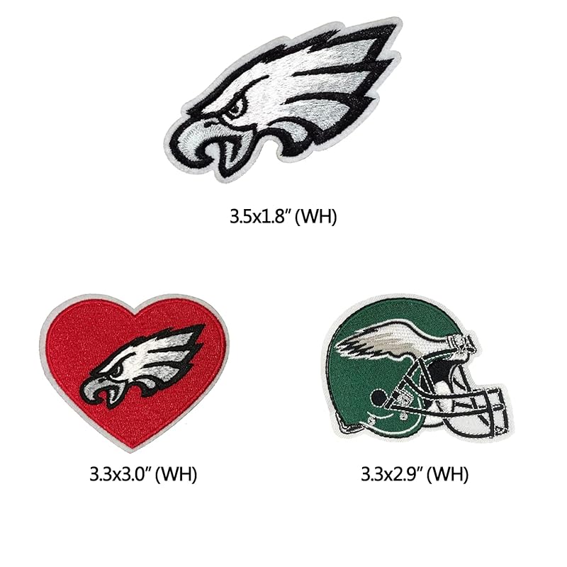  LIDEV 3Pcs Rugby Fans' Favorite Team Logo, Helmet Logo and  Heart Logo Embroidery Patches DIY Motif Iron On Or Sew On Patches Appliques  for Jeans Jackets Clothes Backpacks : Arts, Crafts