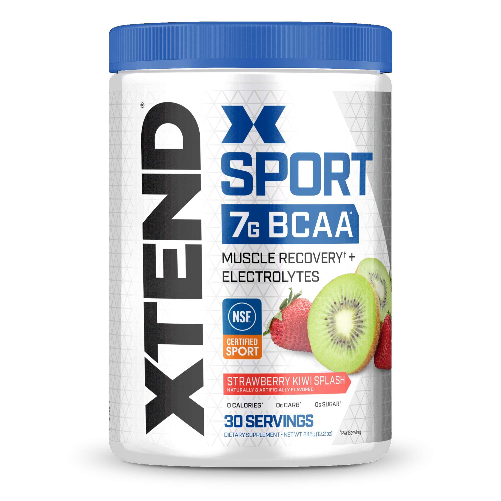 XTEND Sport BCAA Powder Strawberry Kiwi Splash - Electrolyte Powder for Recovery & Hydration with Amino Acids - 30 Servings