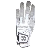 Zero Friction Men’s Compression Fit Theratec Golf Glove, Non Wrist Wrap, Right Hand, White