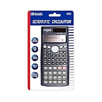 BAZIC Scientific Calculator 240 Function w/Slide-On Case, Engineering Calculators LCD Display, Great for Students and Professionals, Black 1-Pack