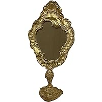 Elegant Interior 77144SM Stand Mirror, Gold, Tabletop Makeup
