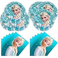 Frozen Birthday Party Supplies Includes 20 Napkins 20 Plates Frozen Princess Themed Party Decorations