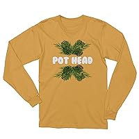 Pot Head Gardeners Plant Lovers Succulent Design Men's Long Sleeve T-Shirt
