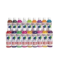 Colorations LW18 Liquid Watercolor Paint, 8 fl oz, Set of 18, Non-Toxic, Painting, Kids, Craft, Hobby, Fun, Water Color, Posters, Cool effects, Versatile, Gift