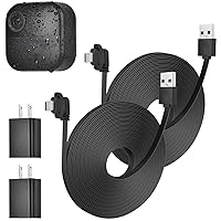 ALERTCAM 2Pack Power Cable Compatible with All-New Blink Outdoor 4 Camera, with 30ft/9m Long Flat Extension USB Cable for Blink Outdoor 4 (4th Gen), Weatherproof Outdoor Charging Cable (Black)