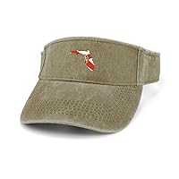 Florida State Flag Map Unisex Outdoor Sports Visor Denim Baseball Cap Personality Retro Beach Cowboy Hat
