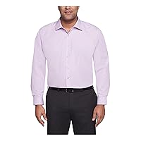 Unlisted by Kenneth Cole mens Big and Tall Solid Dress Shirt, Lilac, 19 Neck 37 -38 Sleeve 3X-Large Tall US