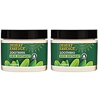 Soothing Skin Ointment, 1 fl oz (2 Pack) Gluten Free - Topical Balm with Cleansing Australian Tea Tree Oil - Relief of Dry, Chapped Skin, Minor Rashes, Insect Bites & Skin Irritations