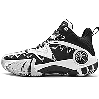 ASHION Kids Youth Basketball Shoes Non-Slip Boys High Top Sneakers Girls School Trainers